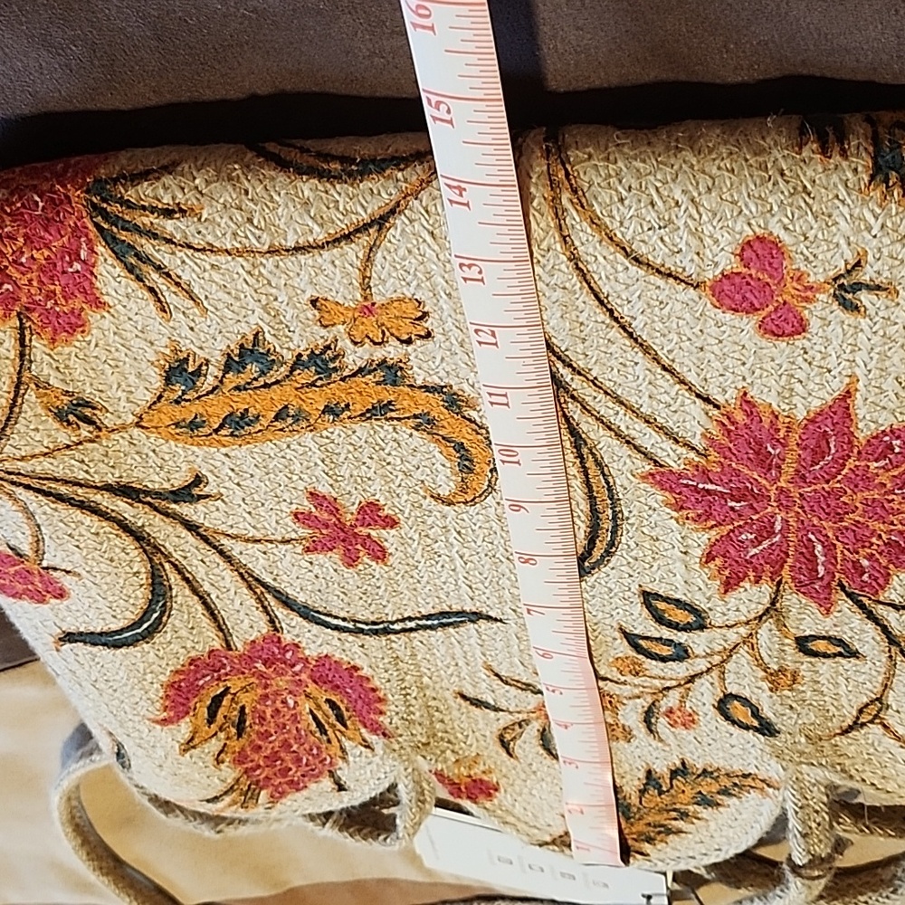 Antik Kraft Cream and Pink Floral Tote Bag - Picture 9 of 11